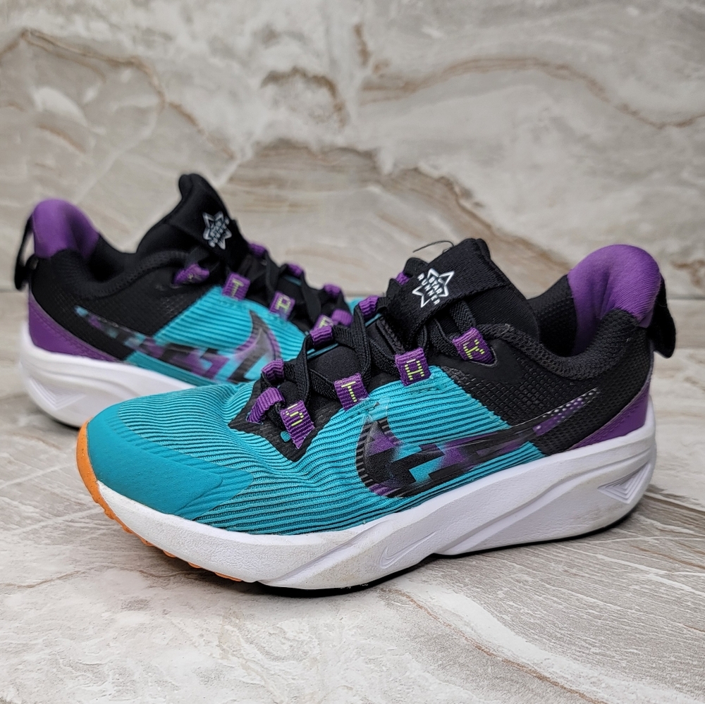 Nike Star Runner 4 SE Little Kids Toddler Size 12 12C Running Shoe Blue Purple